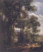 John Constable Landscape with goatherd and goats after Claude 1823 oil painting